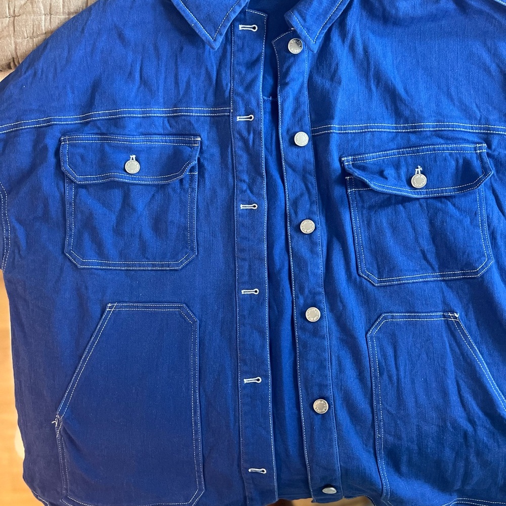 Blue Utility Jacket - image 2